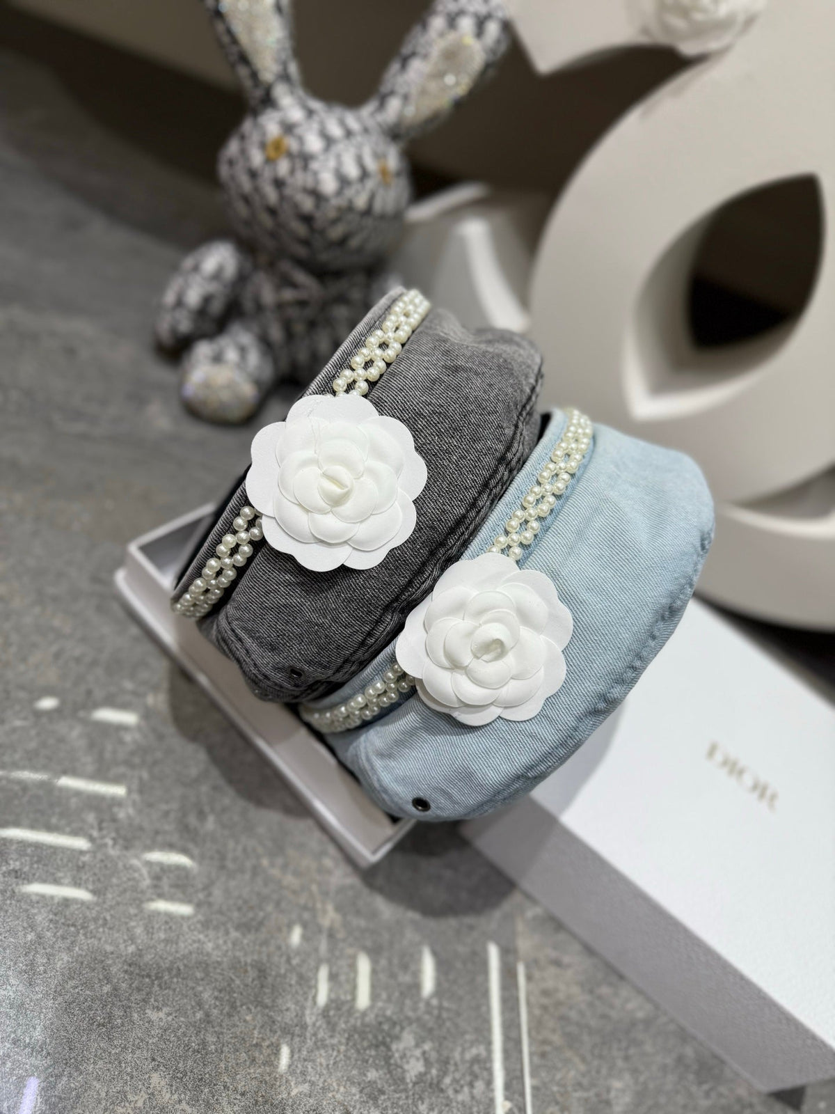 Chanel Denim Woven Beret - image 7