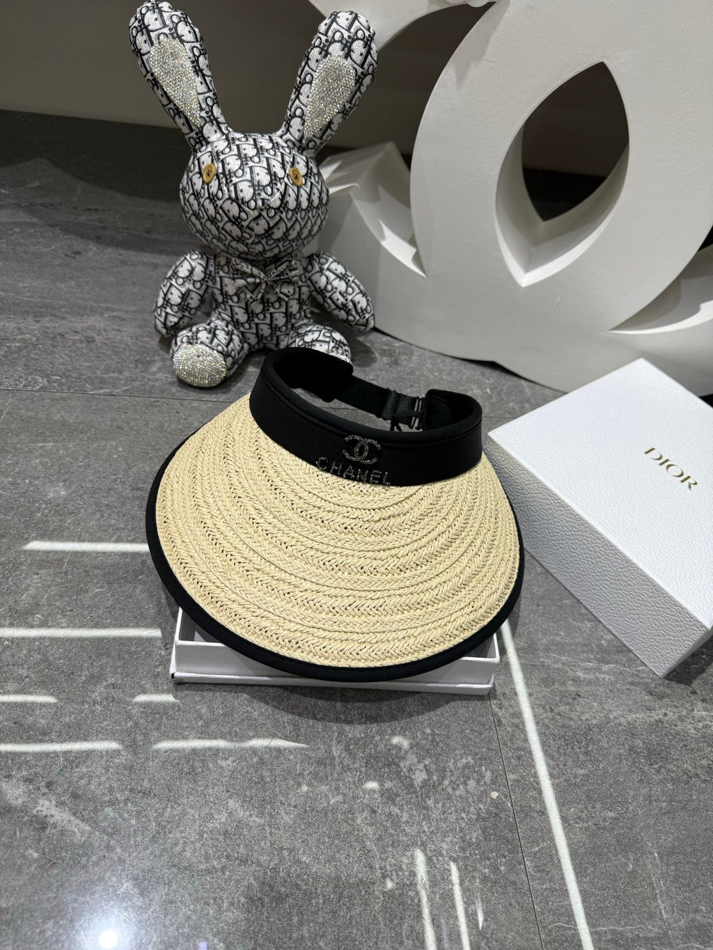 Chanel Woven Open Knit Visor - image 5