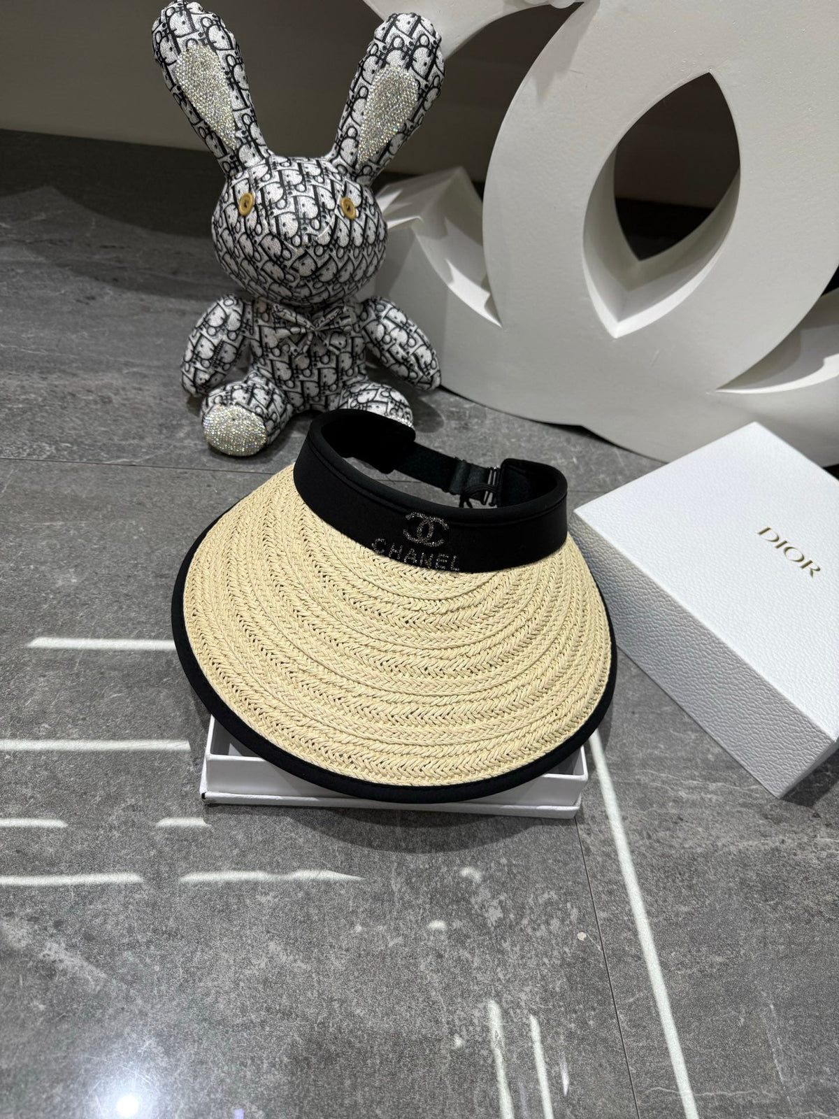 Chanel Woven Open Knit Visor - image 5