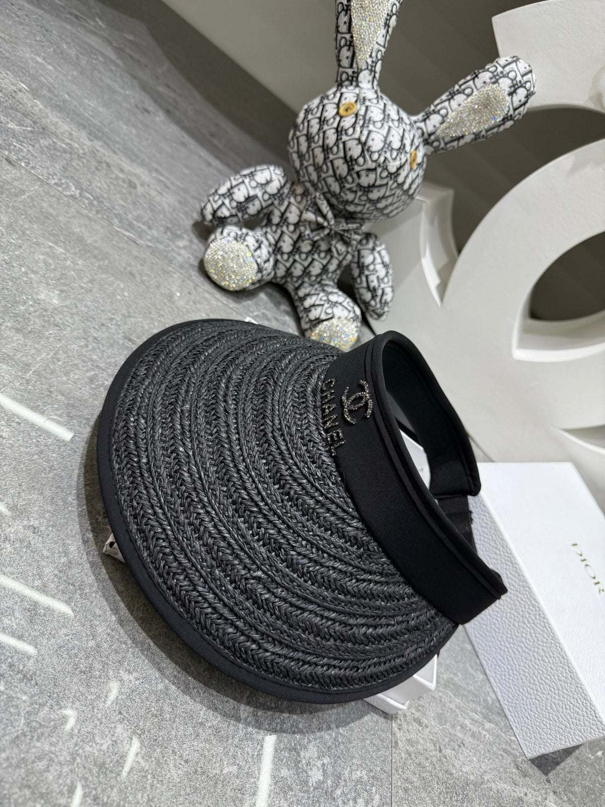Chanel Woven Open Knit Visor - image 6