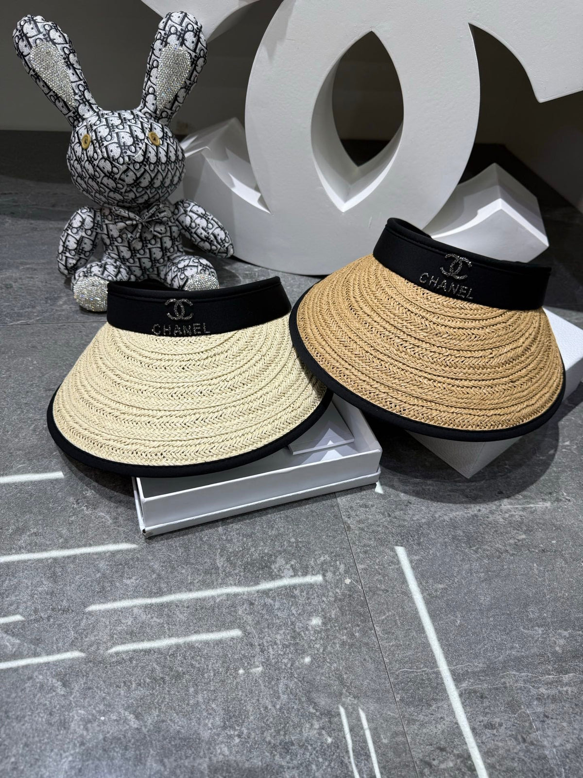 Chanel Woven Open Knit Visor - image 4