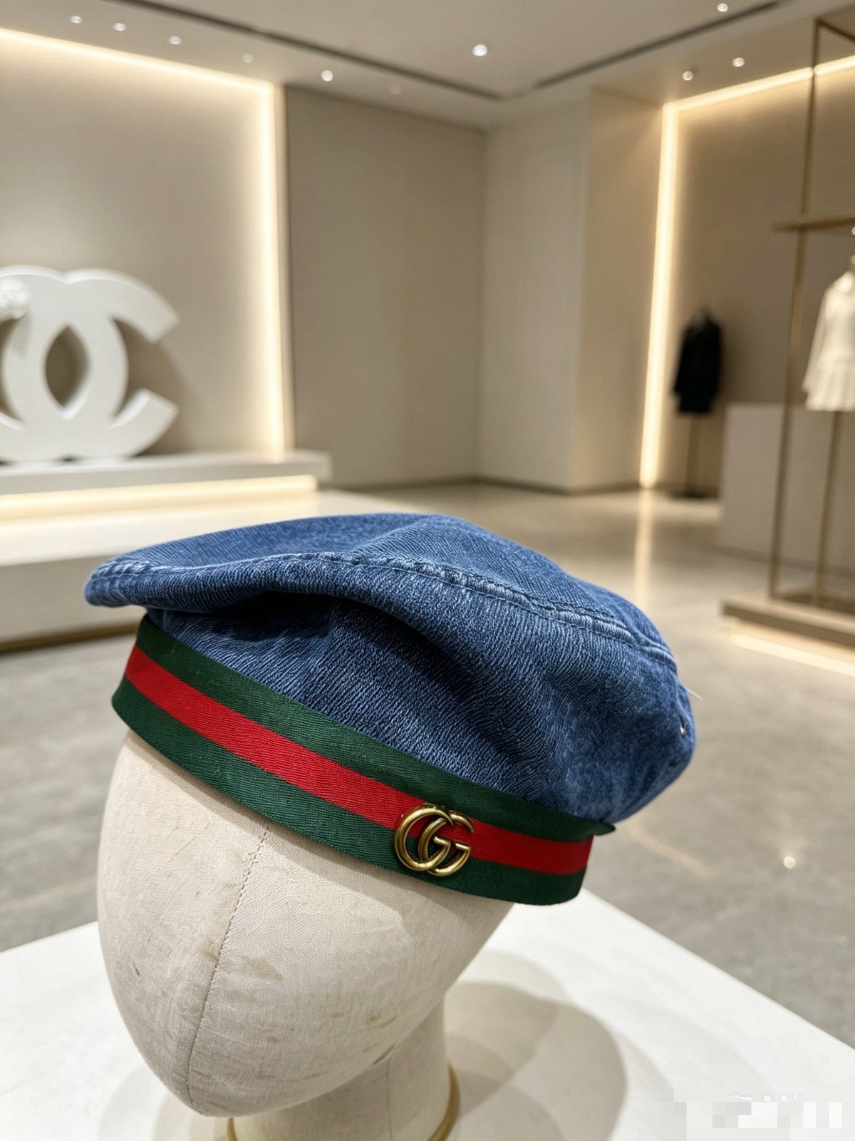 Gucci Denim Beret - image 2