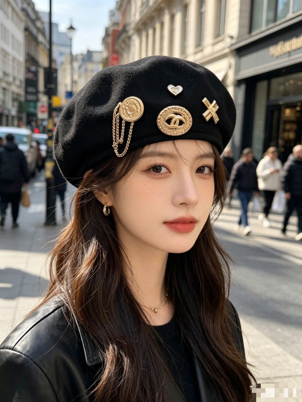 Chanel Denim Beret - image 2
