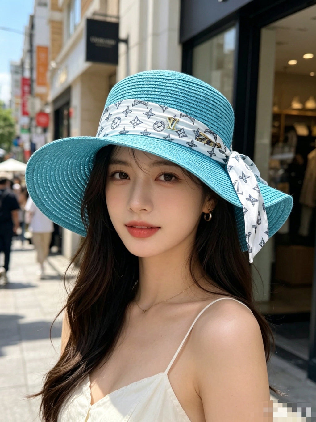 Woven Open Knit Hat - image 2