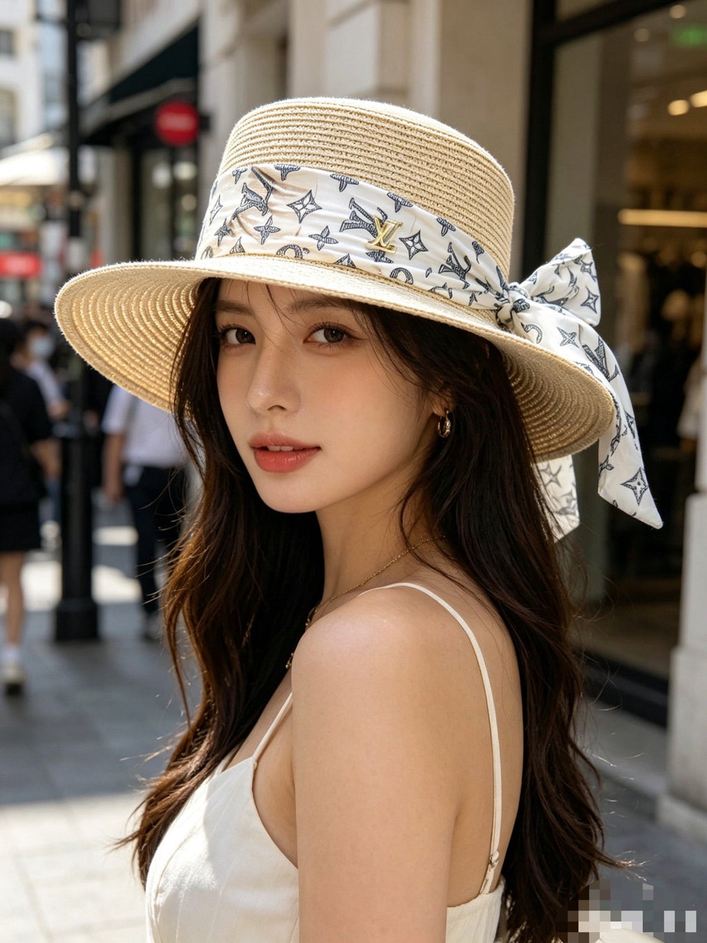 Woven Open Knit Hat - image 7