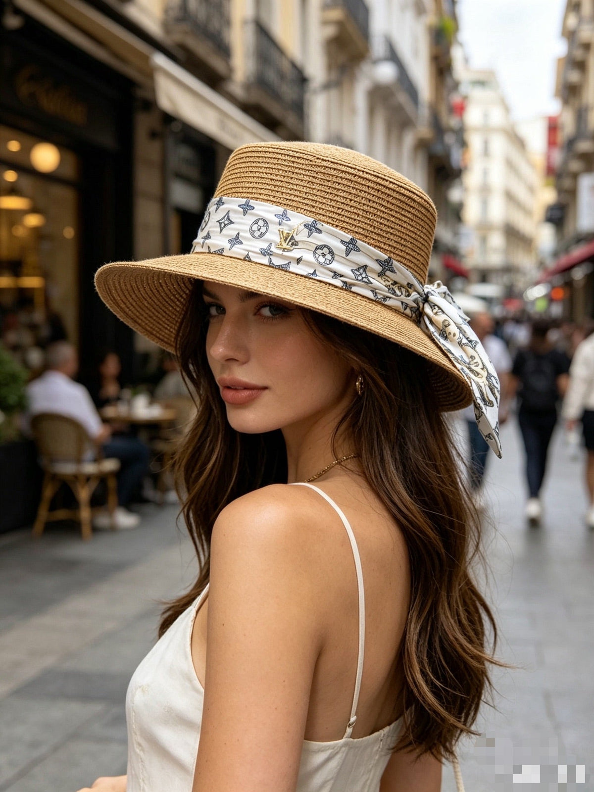 Woven Open Knit Hat - image 6