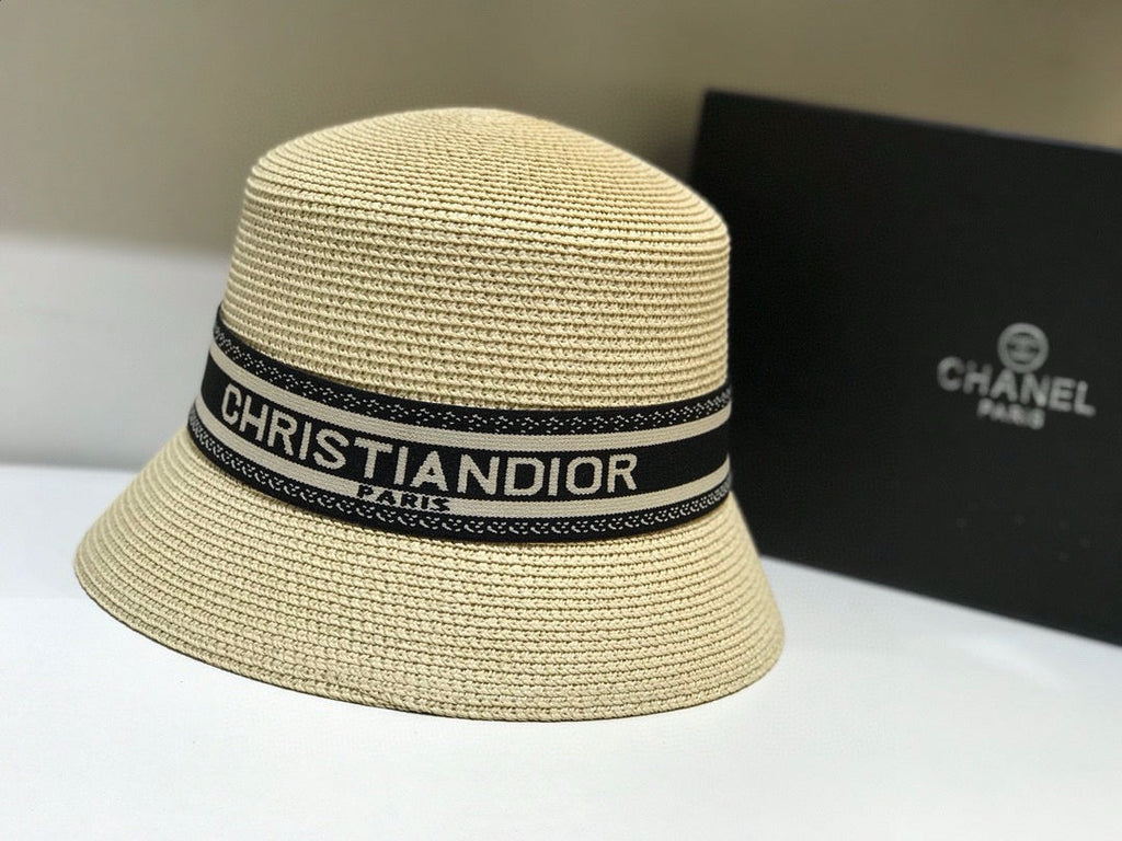 Dior Woven Open Knit Bucket Hat - image 7