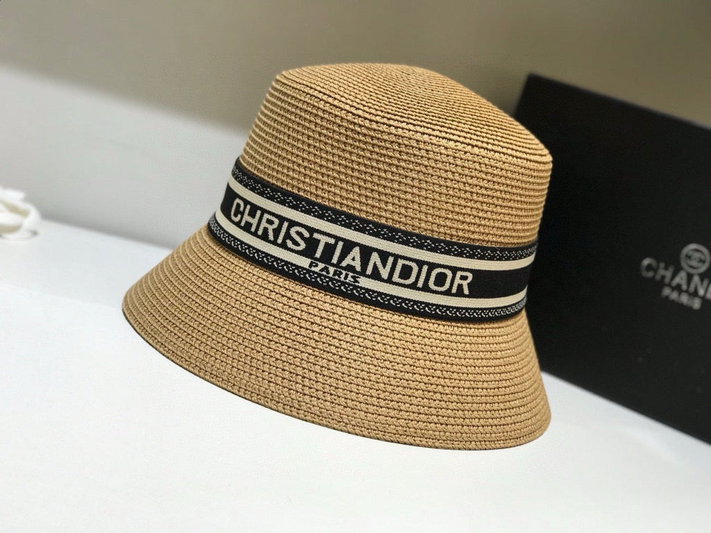 Dior Woven Open Knit Bucket Hat - image 6