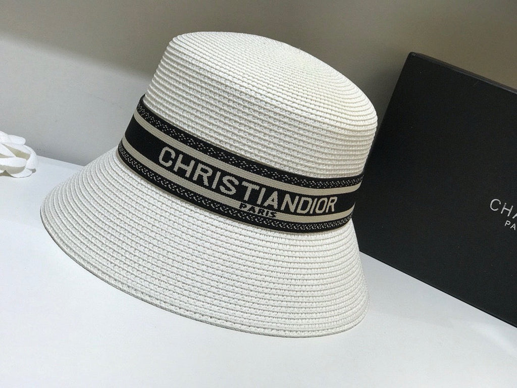 Dior Woven Open Knit Bucket Hat - image 9