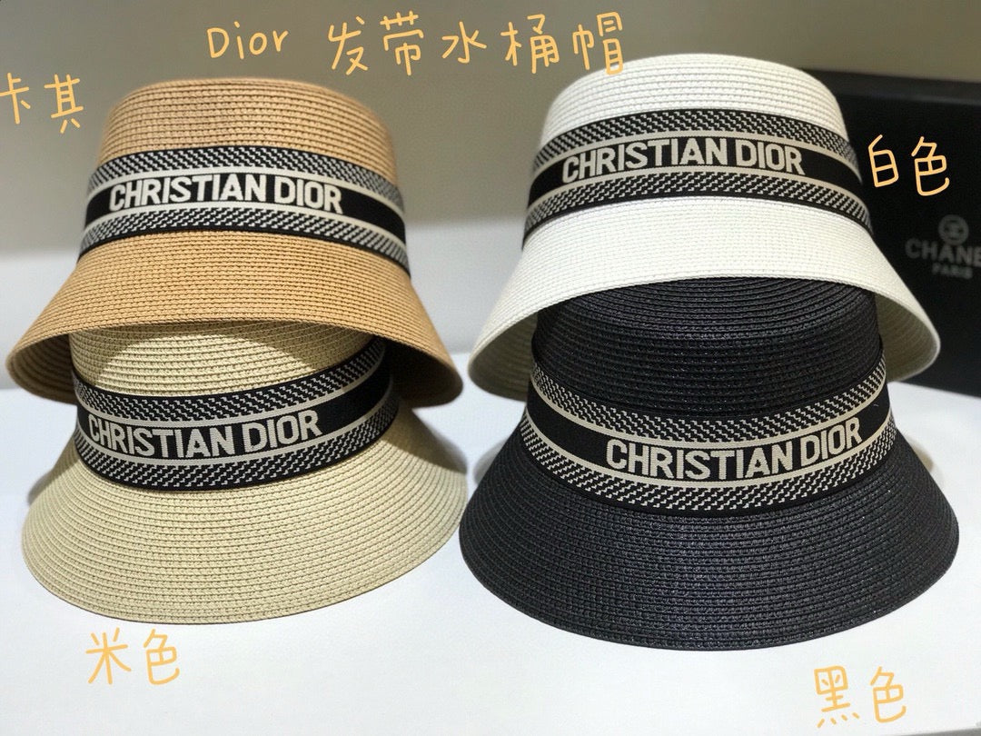 Dior Woven Open Knit Bucket Hat - image 6