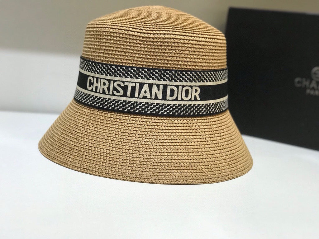 Dior Woven Open Knit Bucket Hat - image 7