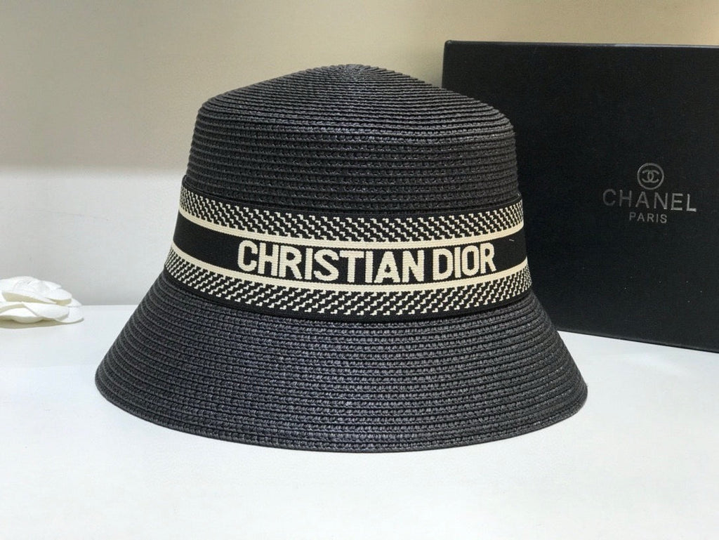 Dior Woven Open Knit Bucket Hat - image 9