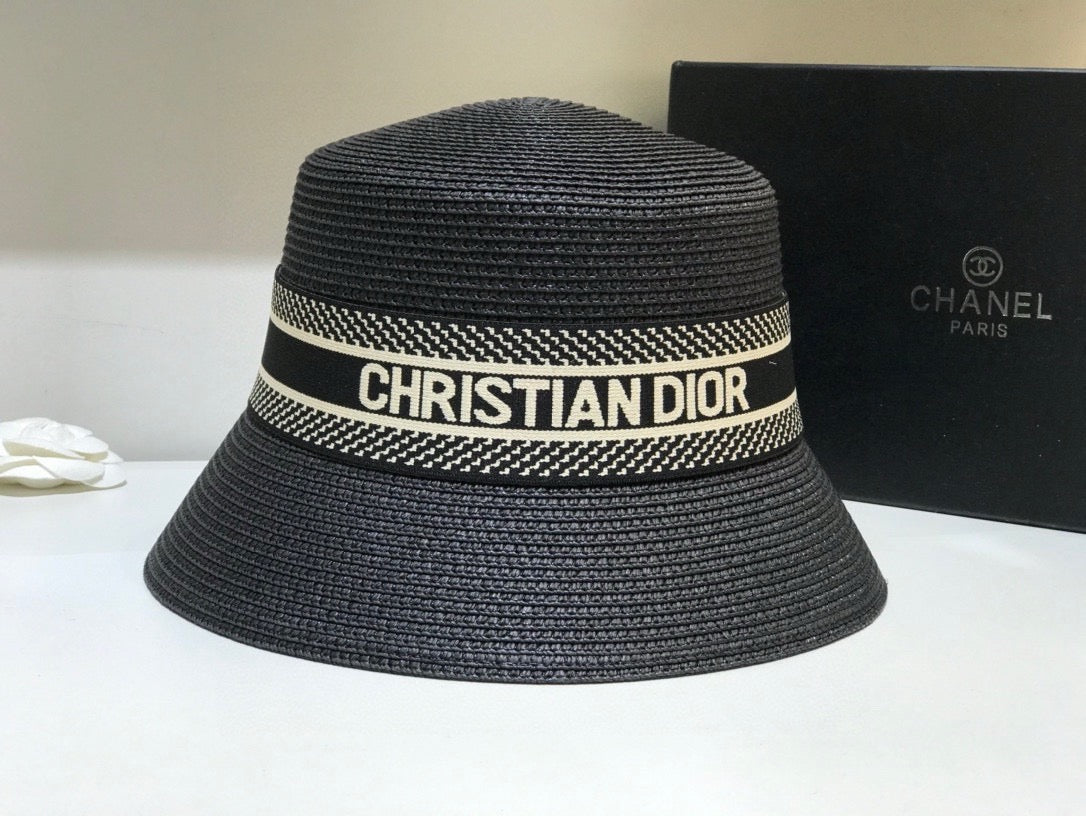 Dior Woven Open Knit Bucket Hat - image 9