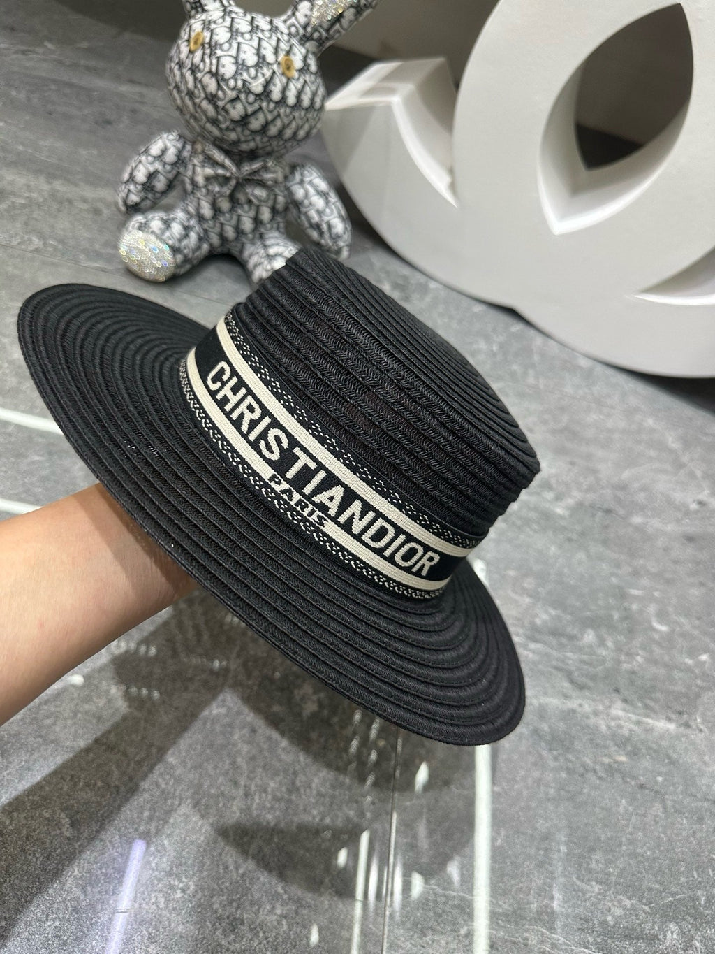Dior Woven Open Knit Hat - image 8