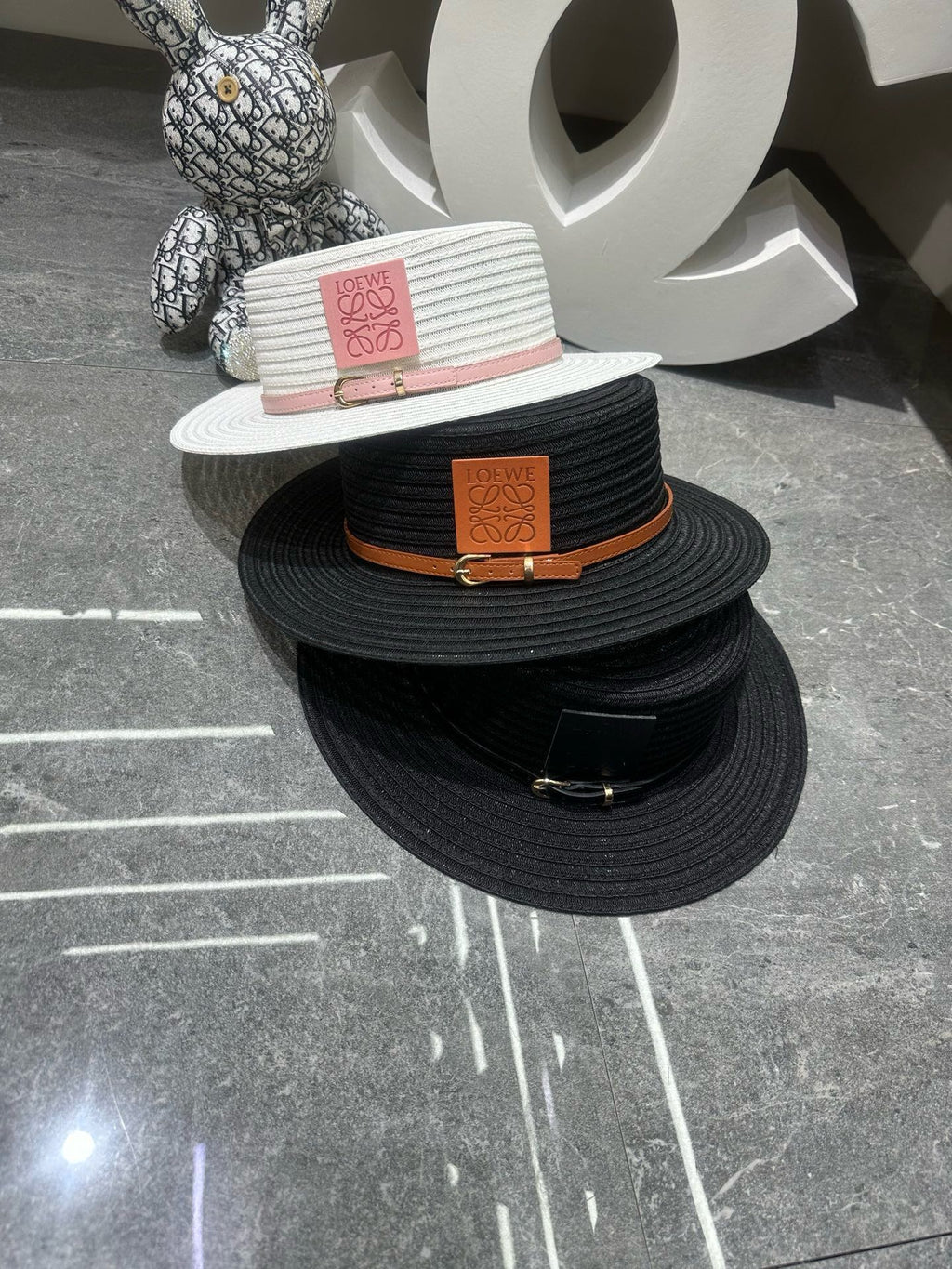 Loewe Woven Open Knit Hat - image 6