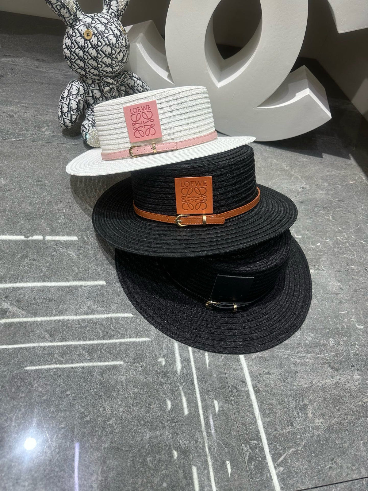Loewe Woven Open Knit Hat - image 6