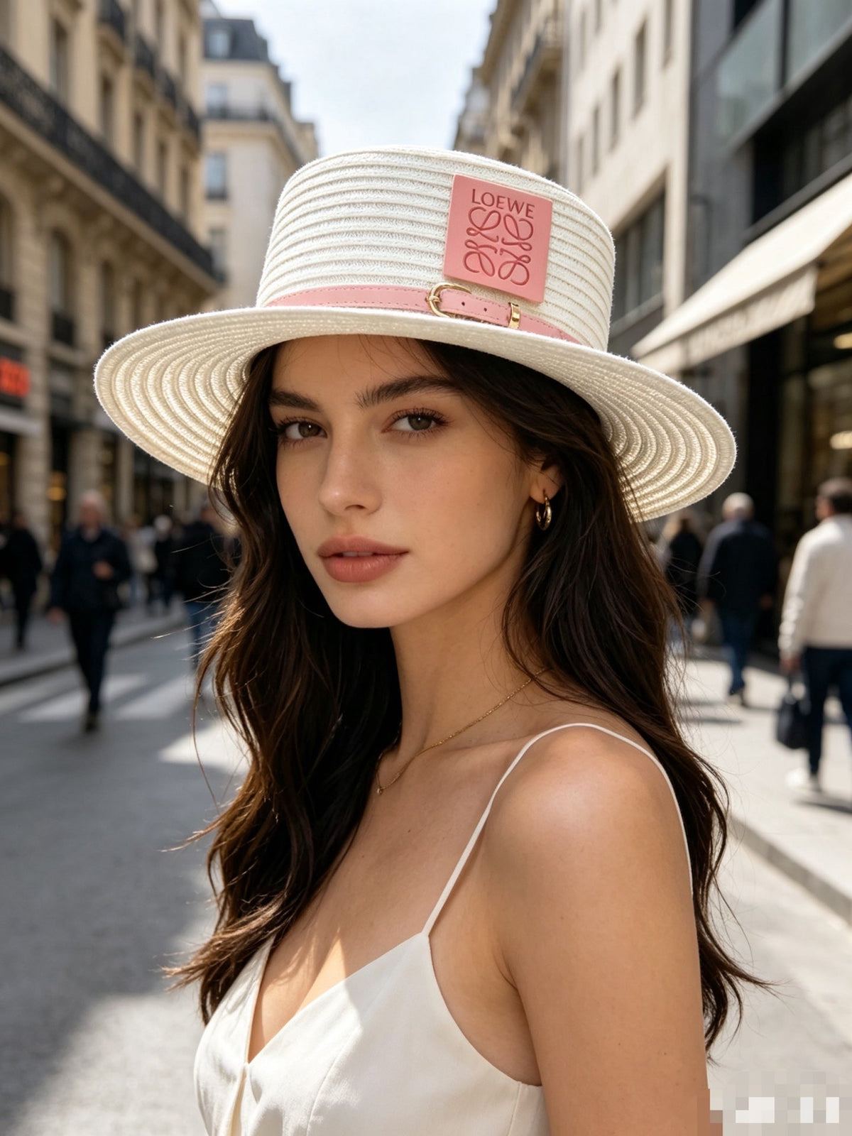 Loewe Woven Open Knit Hat - image 3