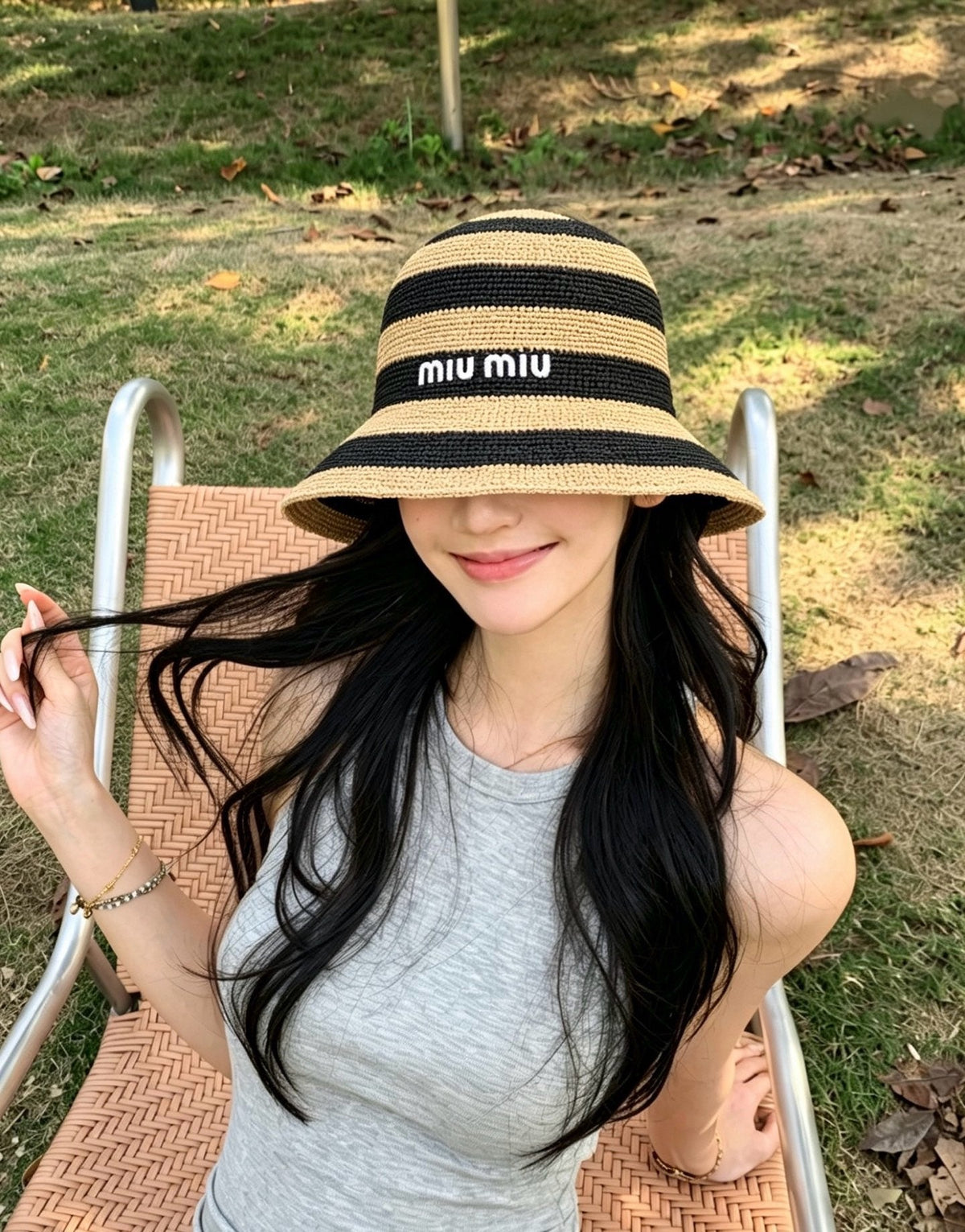Embroidered Bucket Hat - image 2