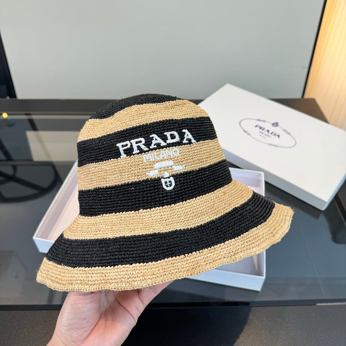 Prada Embroidered Bucket Hat - image 2