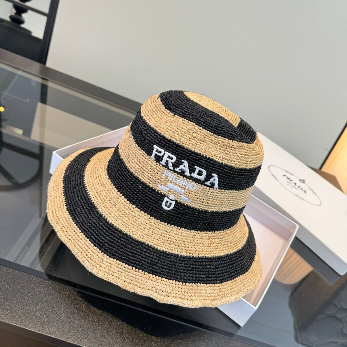 Prada Embroidered Bucket Hat - image 8