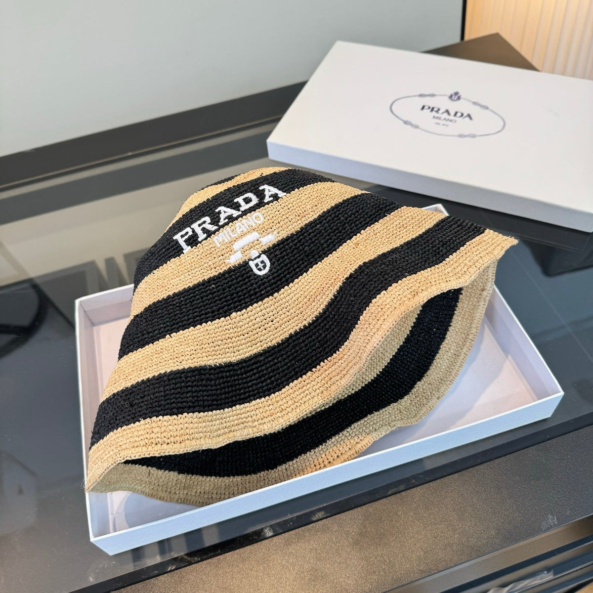 Prada Embroidered Bucket Hat - image 7