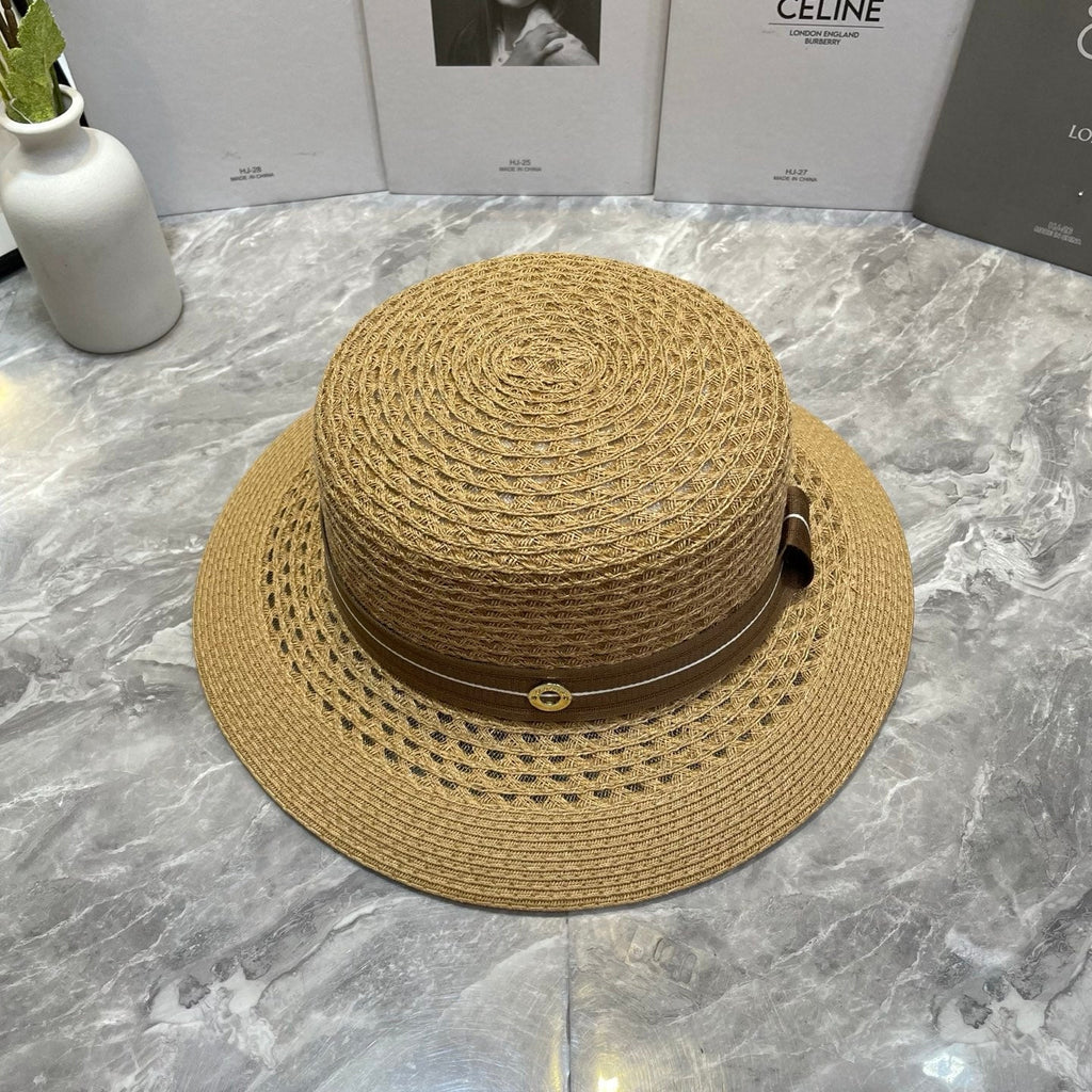 Open Knit Straw Hat - image 2