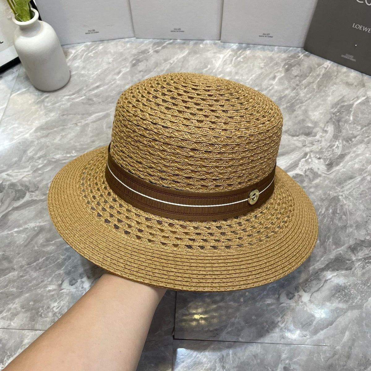 Open Knit Straw Hat - image 3