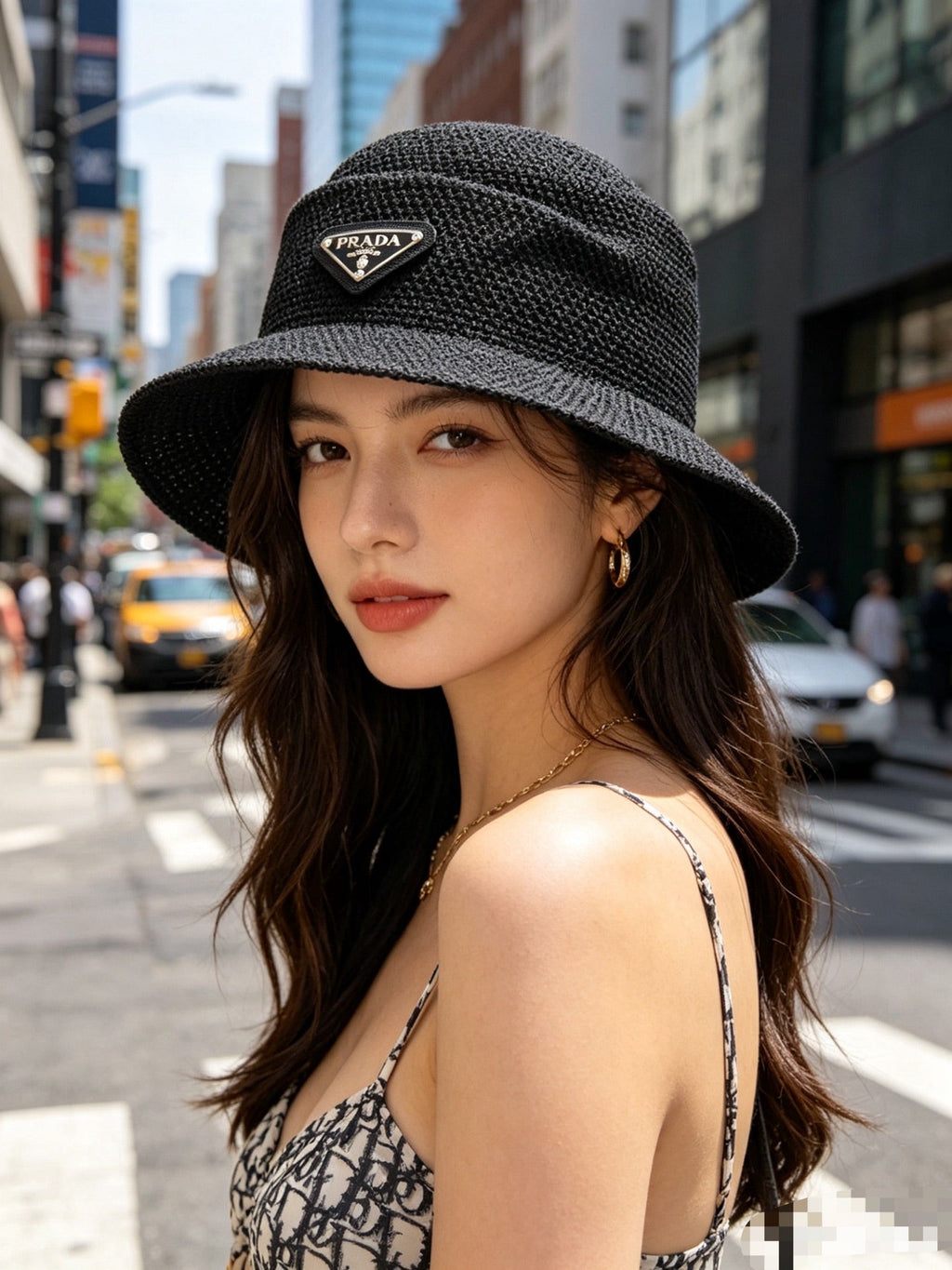 Prada Woven Open Knit Hat - image 2