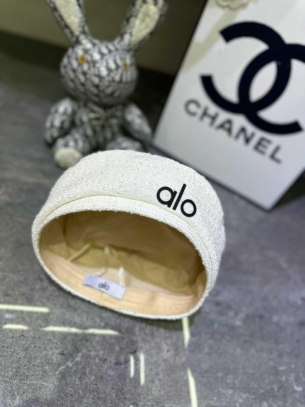 Alo Woven Open Knit Beret - image 8