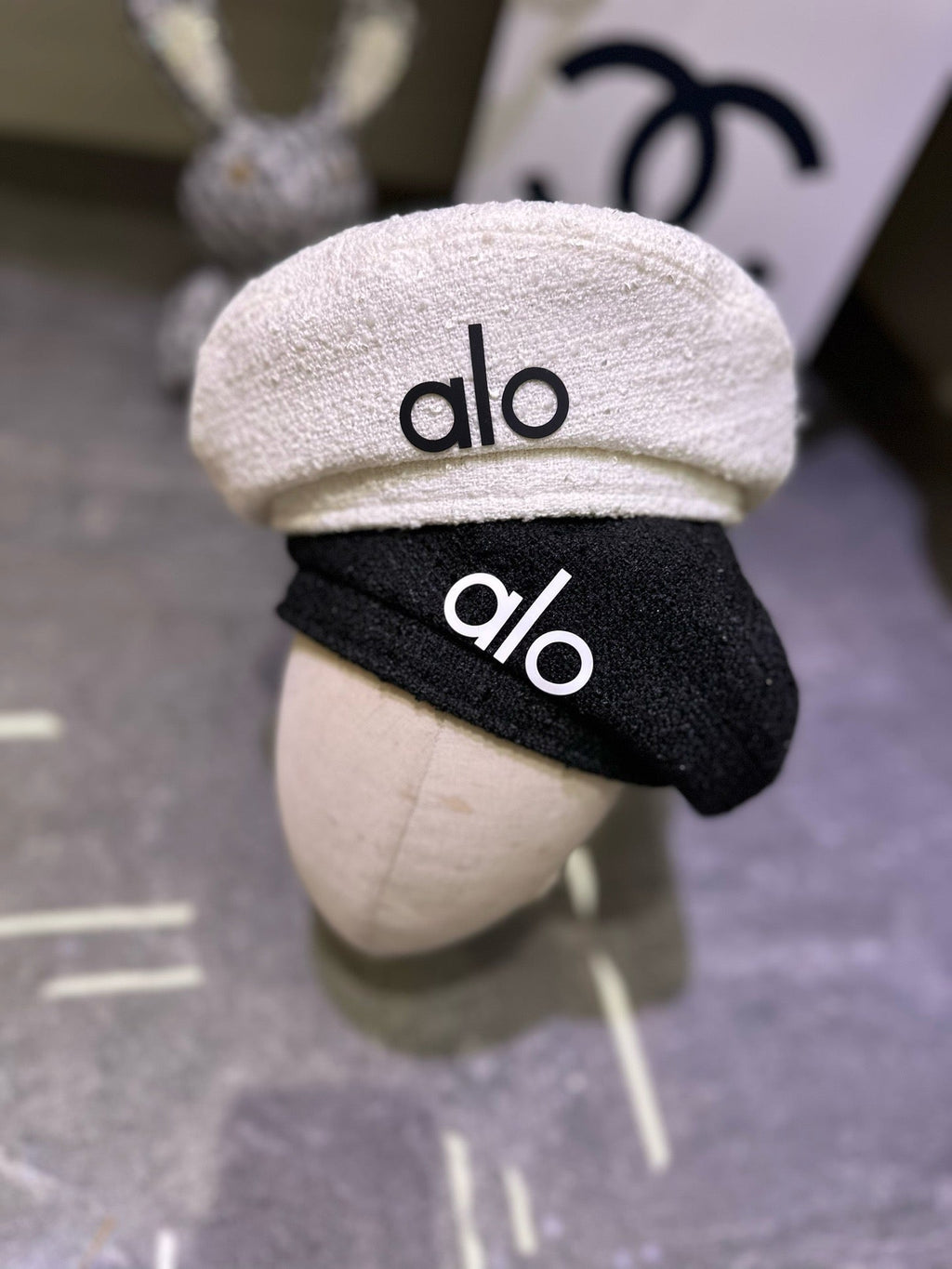 Alo Woven Open Knit Beret - image 2