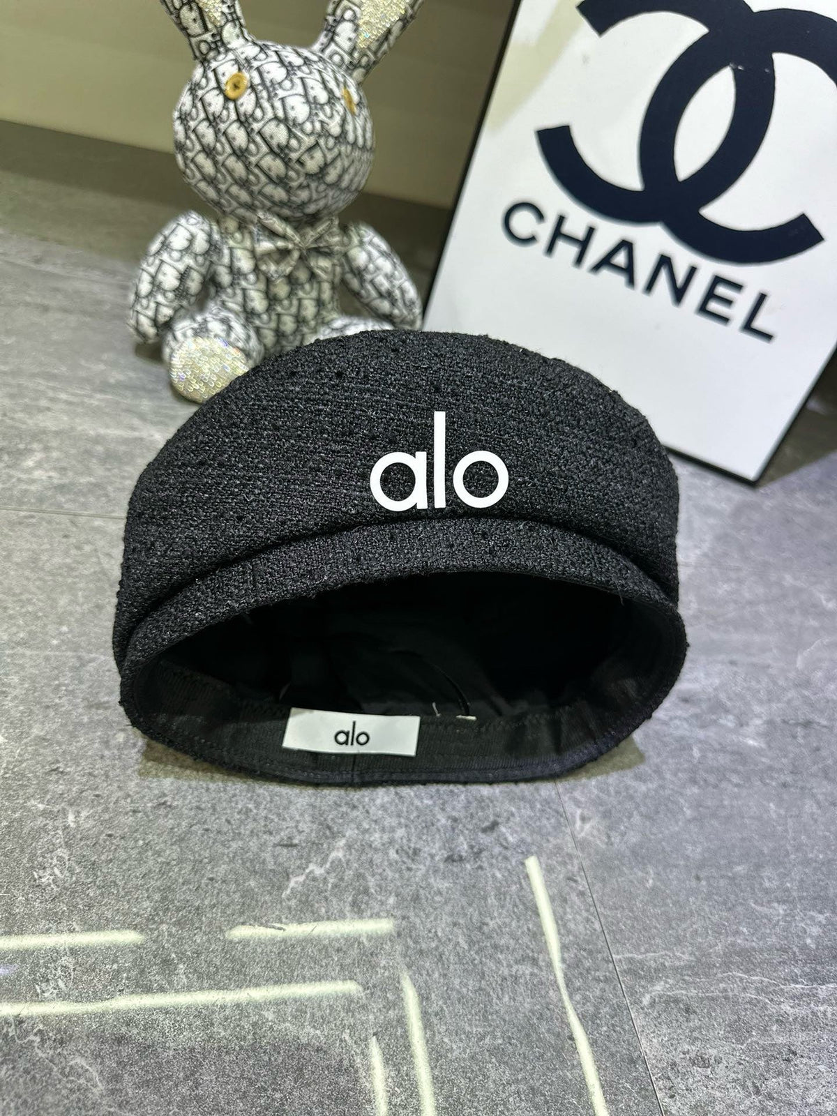 Alo Woven Open Knit Beret - image 4