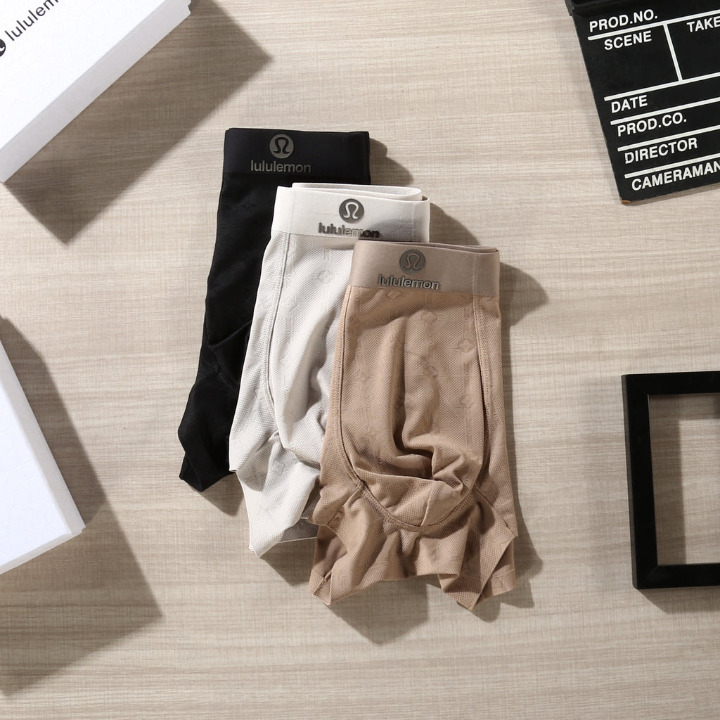 Lululemon taupe contrast waist boxer briefs - view 5