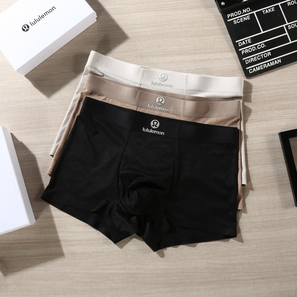 Lululemon taupe contrast waist boxer briefs - view 2