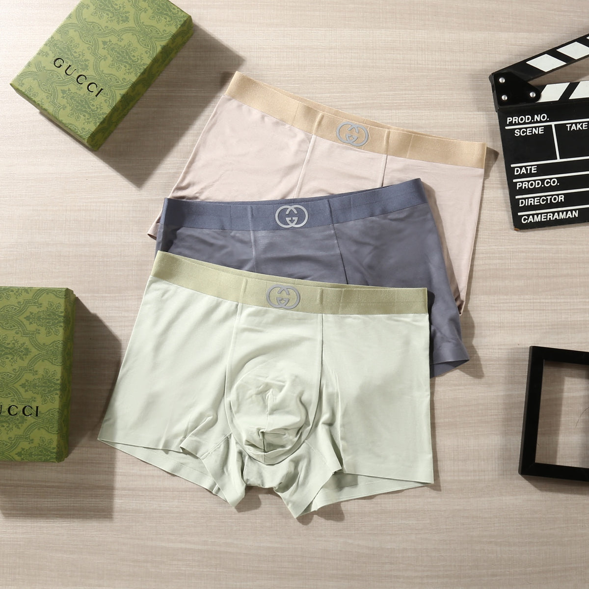 Gucci Boxer Briefs - tonal logo waistbands and plain bodies - image 3