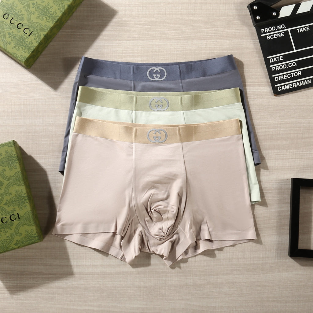 Gucci Boxer Briefs - tonal logo waistbands and plain bodies - image 1