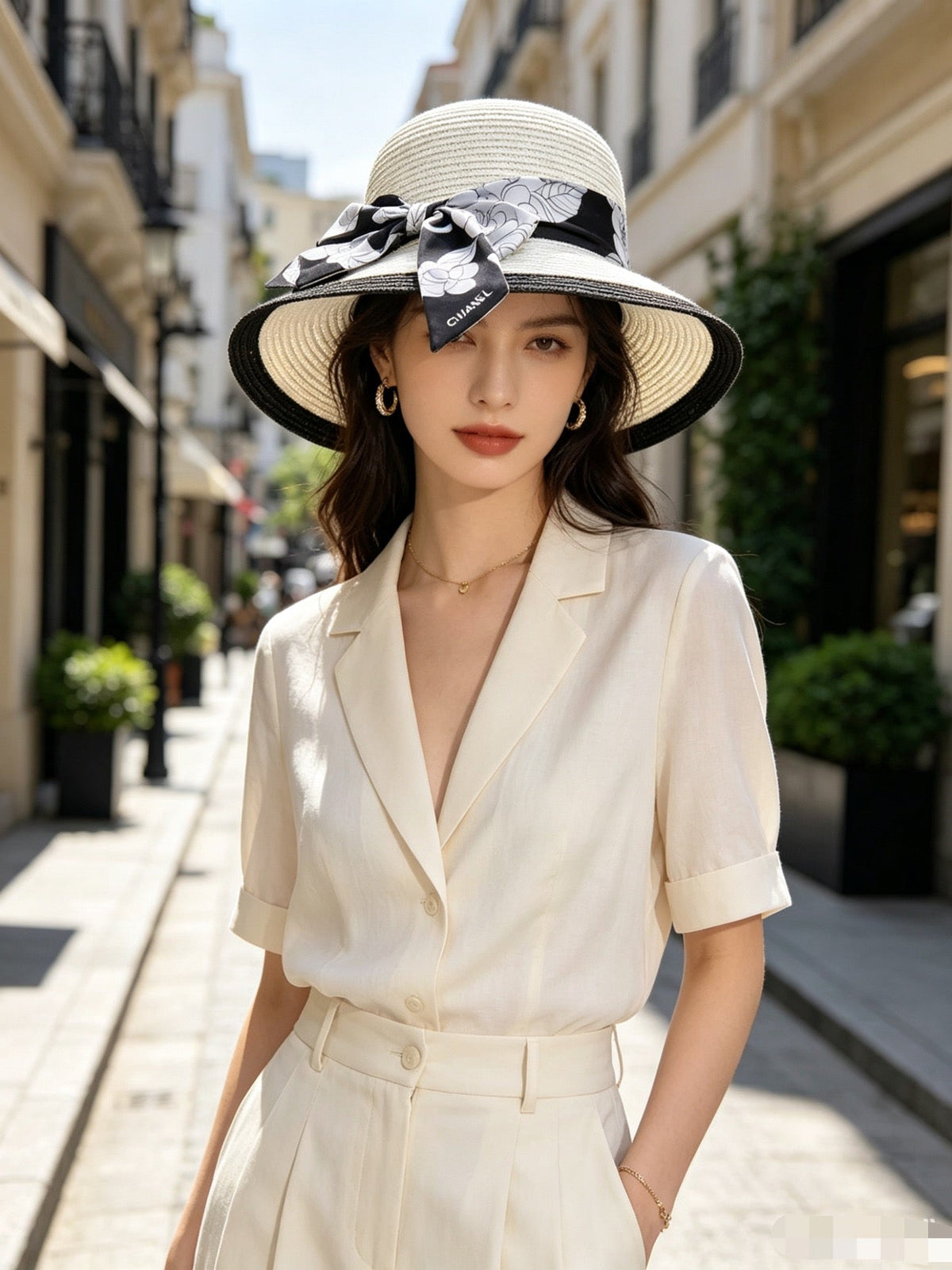Chanel Woven Bucket Hat - image 4