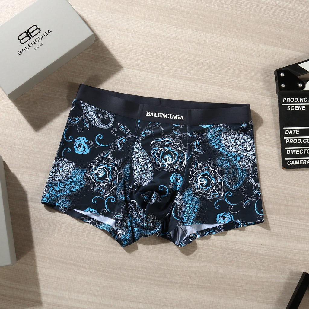 Balenciaga dark floral print boxer briefs - view 8