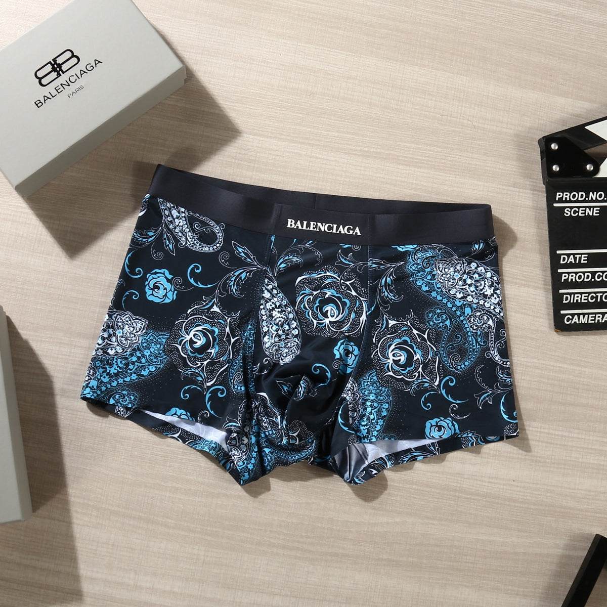Balenciaga dark floral print boxer briefs - view 8