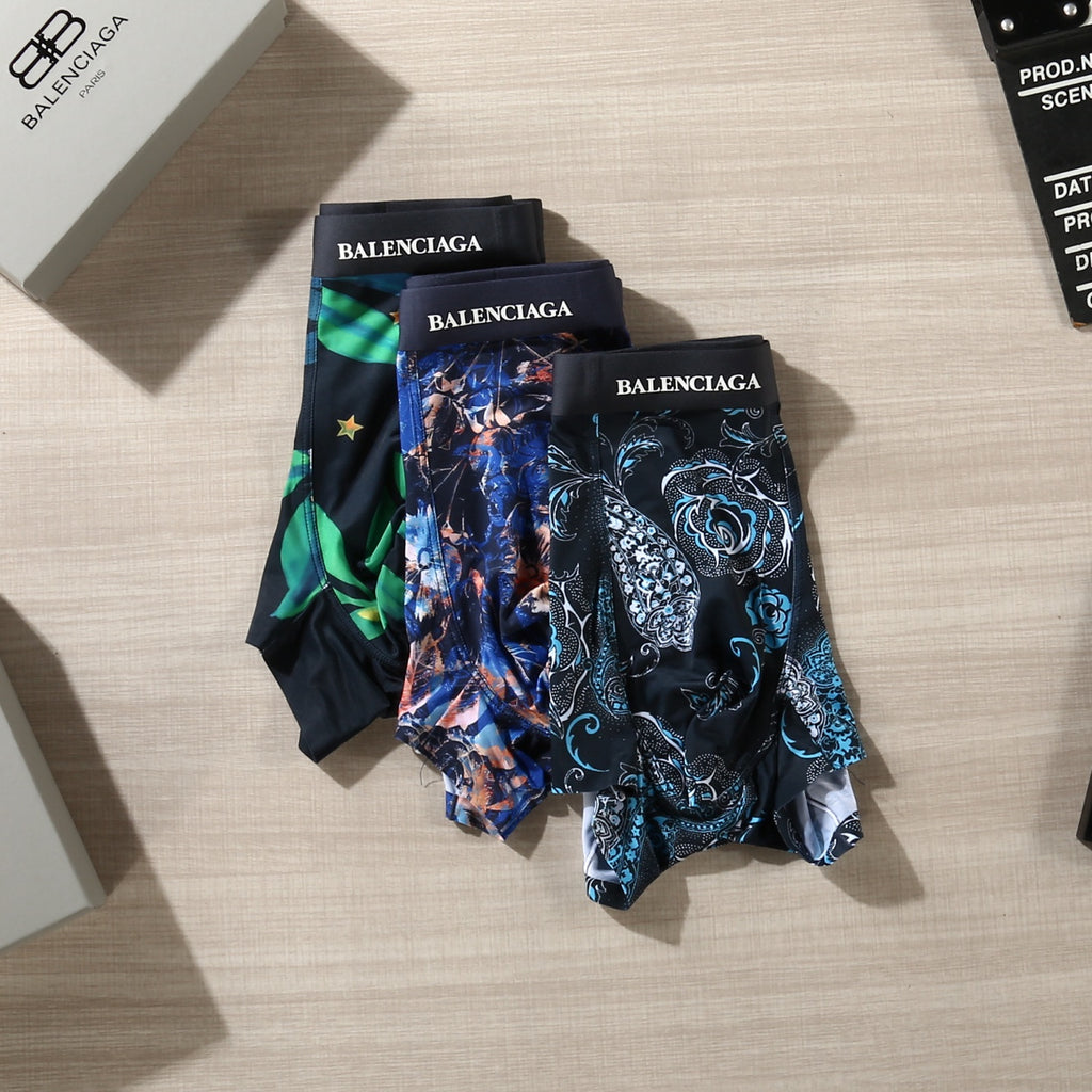 Balenciaga dark floral print boxer briefs - view 6