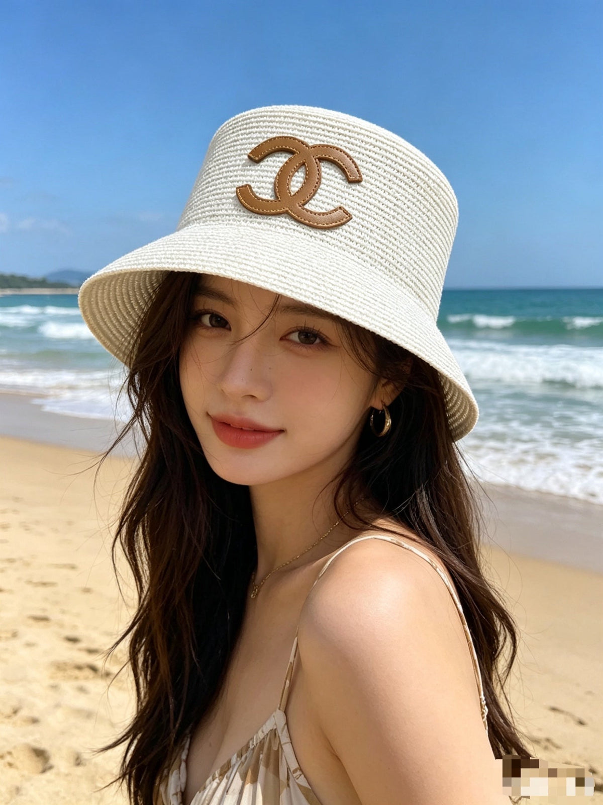 Chanel Woven Open Knit Bucket Hat - image 3