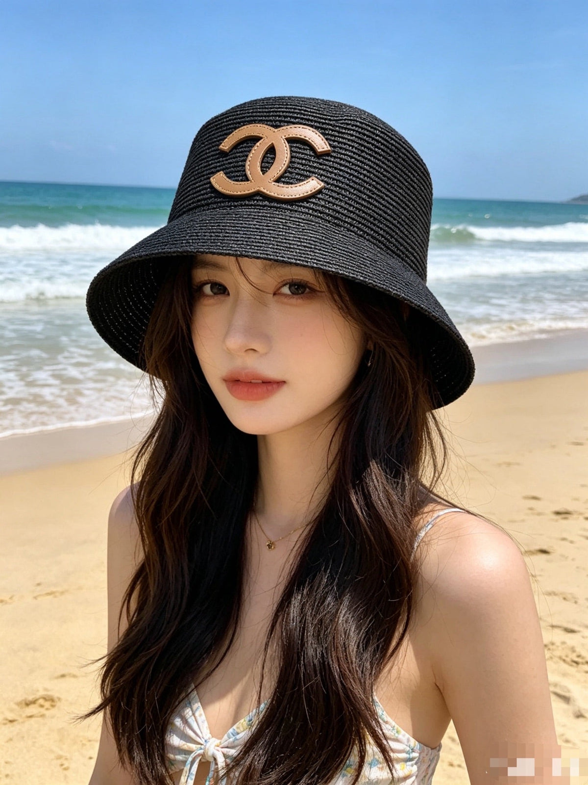 Chanel Woven Open Knit Bucket Hat - image 4