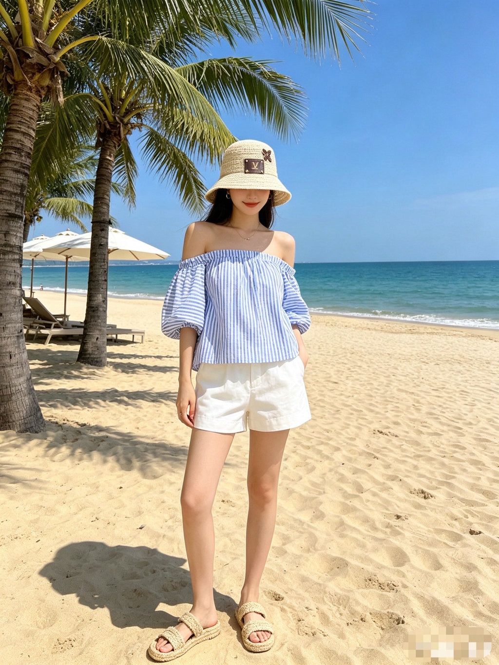 Louis Vuitton Woven Open Knit Bucket Hat - image 4