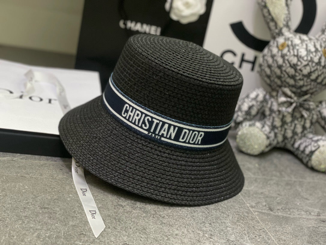Dior Woven Open Knit Bucket Hat - image 7