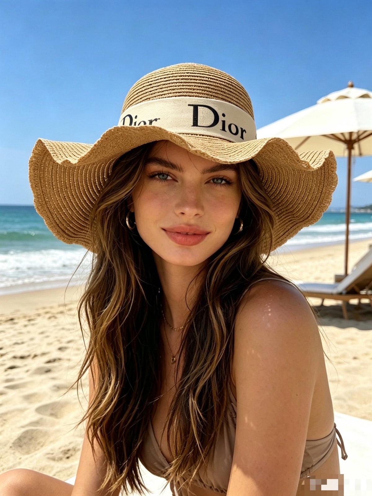 Dior Woven Open Knit Hat - image 4