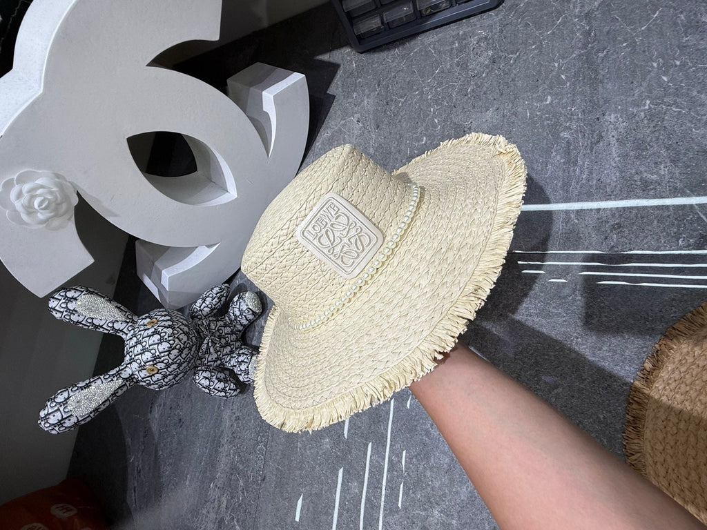 Loewe Woven Open Knit Hat - image 4