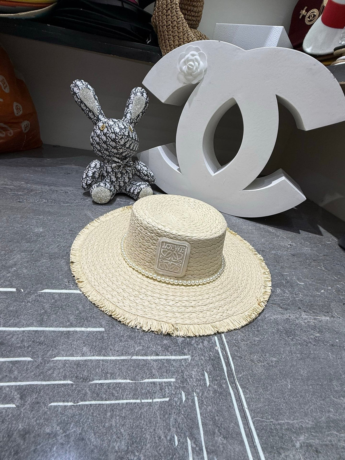 Loewe Woven Open Knit Hat - image 6