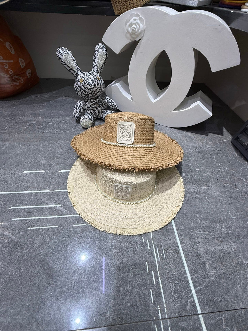 Loewe Woven Open Knit Hat - image 7