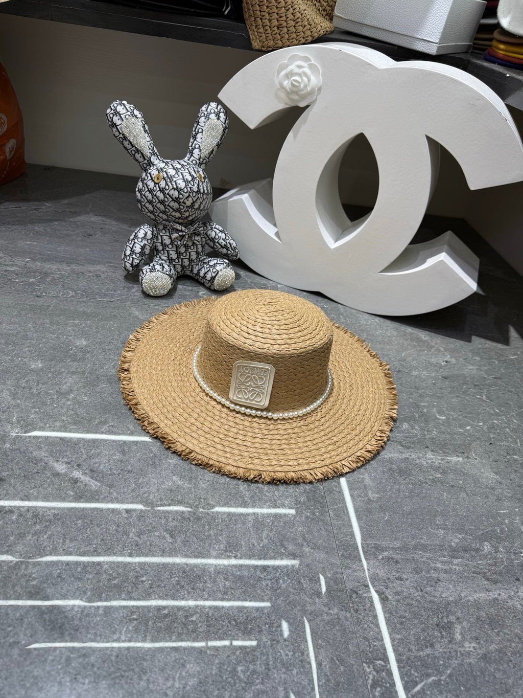 Loewe Woven Open Knit Hat - image 8