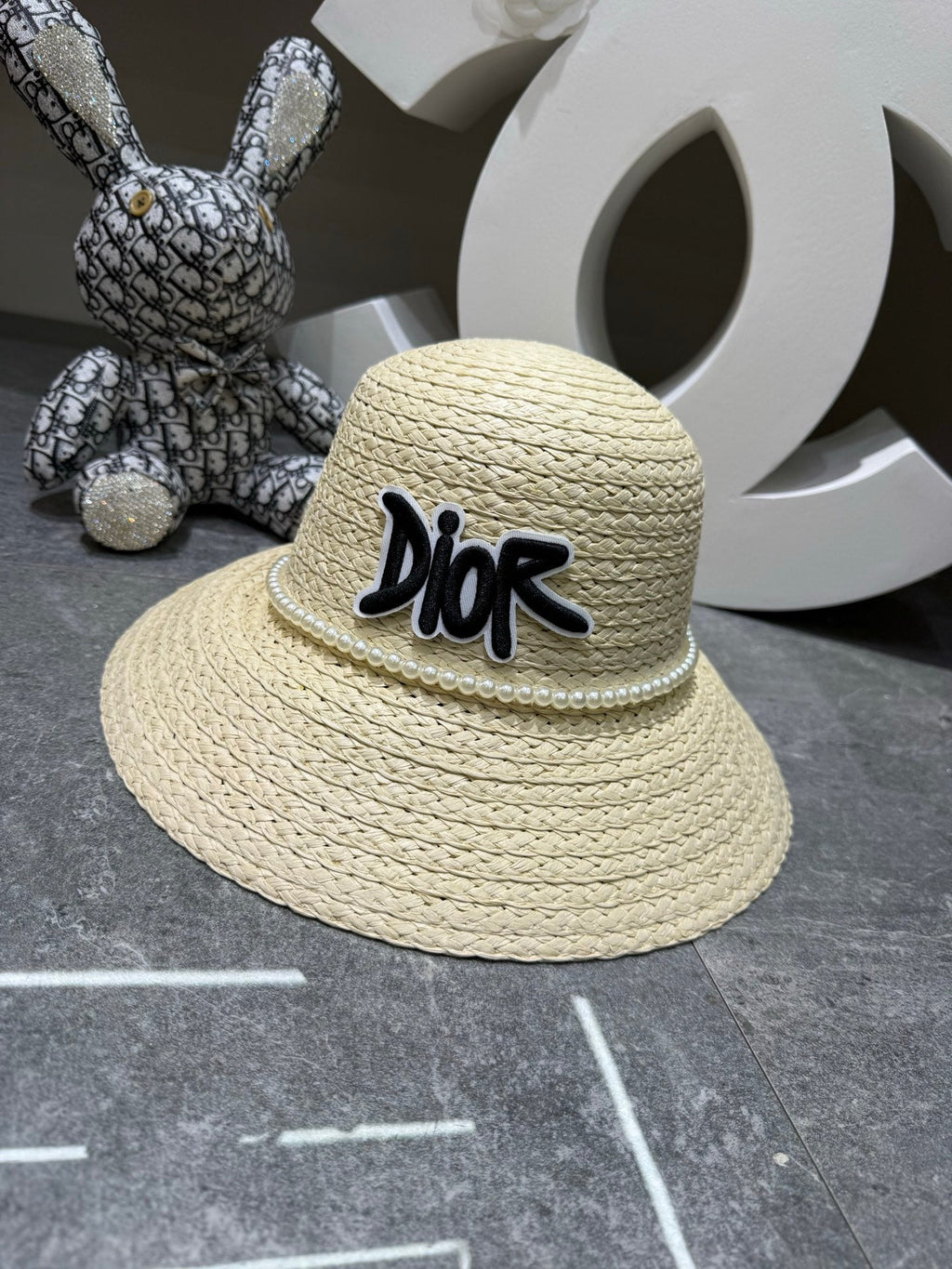 Dior Woven Open Knit Bucket Hat - image 6