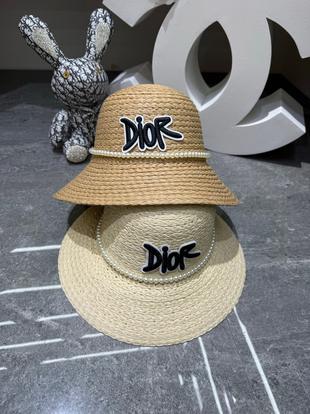 Dior Woven Open Knit Bucket Hat - image 5